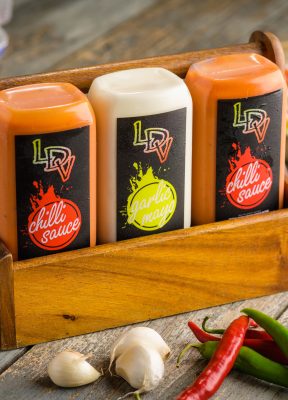 Sauce bottles 1