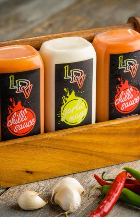 Sauce bottles 1